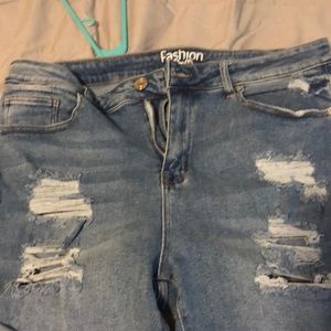 Stretch jeans shorts
